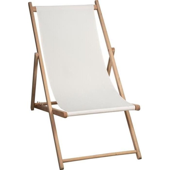 Chilienne de Jardin, JARDIN PRIVE MONTE CARLO, Hêtre MassifNaturel, Toile Ivoire 230gr/m², 3 Positions