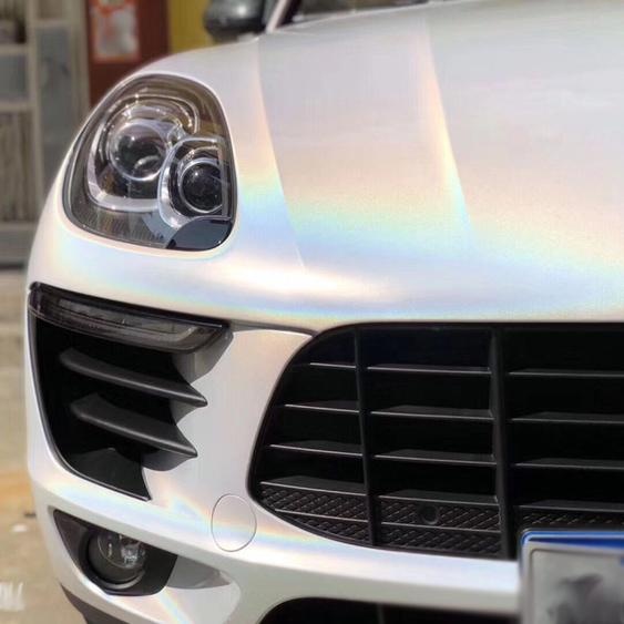 Chrome laser blanc wrapfolie 152x1500cm - intérieur/extérieur