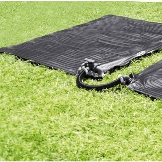 Chunhe Intex Tapis solaire chauffage piscine 2 pcs PVC 1,2x1,2 m noir 28685