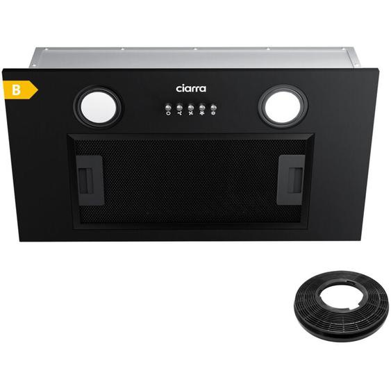 Ciarra - Groupe Filtrant Noir 52cm 300m3/h Hotte Aspirante Encastrable 913ABK52