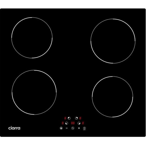 Ciarra - Plaque Induction 59cm 6000W Minuterie Touche Sensitive Table de cuisson CD4BIH-D
