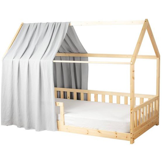 Ciel De Lit Cabane En Gaze De Coton Solo 330 Cm Gris