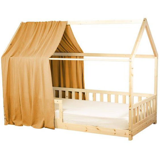 Ciel De Lit Cabane En Gaze De Coton Solo 360 Cm Camel