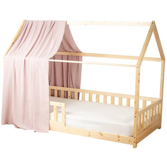 Ciel De Lit Cabane En Gaze De Coton Solo 360 Cm Rose