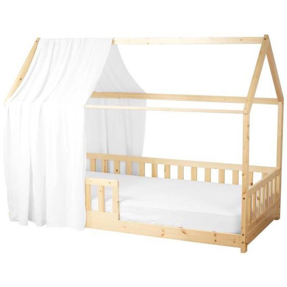 Ciel de Lit Cabane en gaze de coton SOLO Blanc 130x390 cm