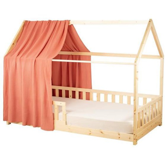 Ciel de Lit Cabane en gaze de coton SOLO Terracotta 130x360 cm