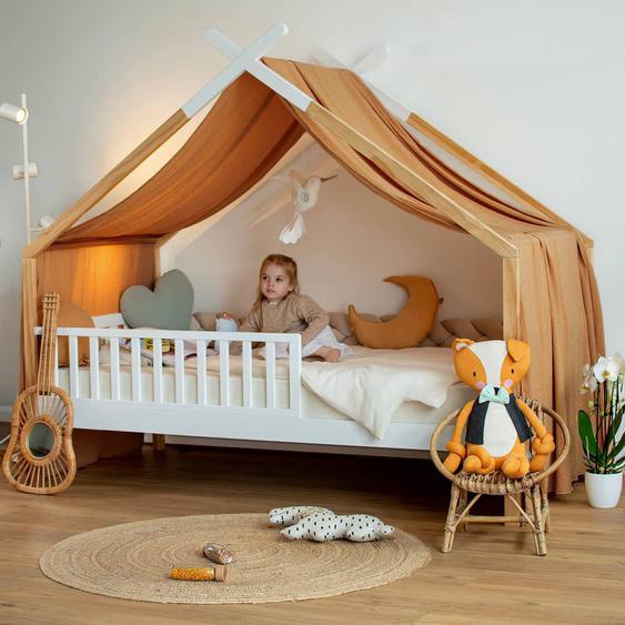 Ciel De Lit Cabane Toile En Gaze De Coton Jeanne Camel
