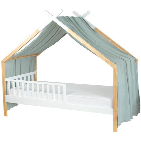 Ciel De Lit Cabane Toile En Gaze De Coton Jeanne Vert De Gris