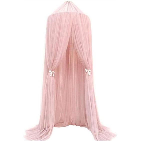 Ciel de lit pour bebe fille garçon Maison de jeux,  filet pour rideaux en forme de dôme Moustiquaire ciel de lit Tente de lit