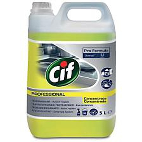 CIF Dégraissant cuisine puissant contact alimentaire Cif Professional 5 L