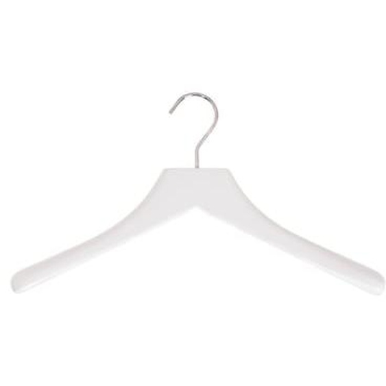 Cintre 0112 - Blanc neige - Crochet chrome rutilant