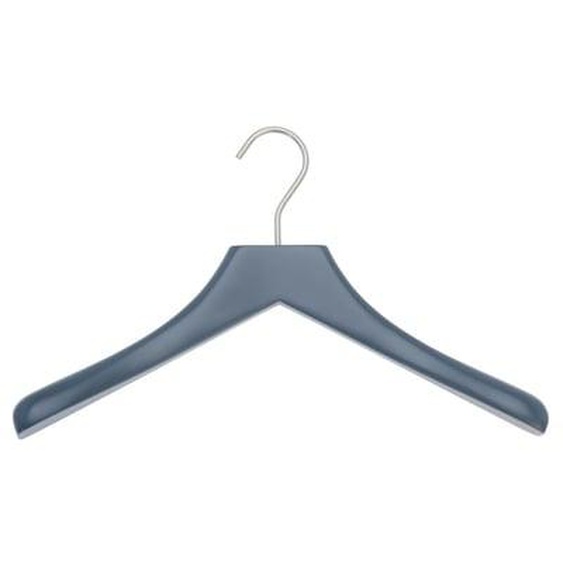 Cintre 0112 - Bleu acier - Crochet chrome rutilant