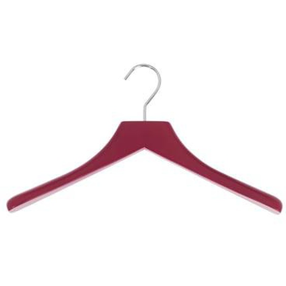 Cintre 0112 - Bordeaux - Crochet chrome rutilant