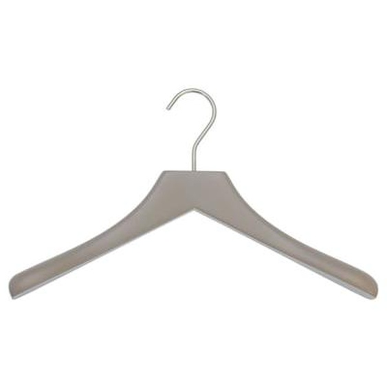 Cintre 0112 - Ciment - Crochet chrome rutilant
