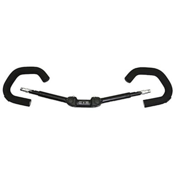 Cintre de vélo - Ergotec - Réglable Pliable - Aluminium - Noir - Diamètre 31,8mm