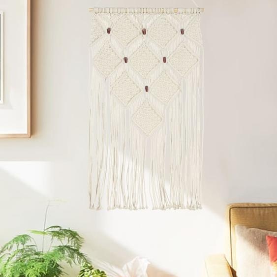 Cintre mural en macramé 40x80 cm Coton