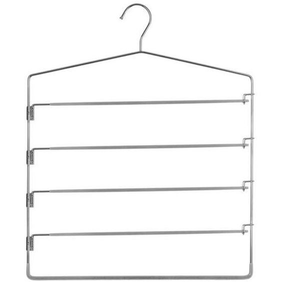 Cintre pantalons - AC-DÉCO - 37 x 44,5 cm - Métal - Gris