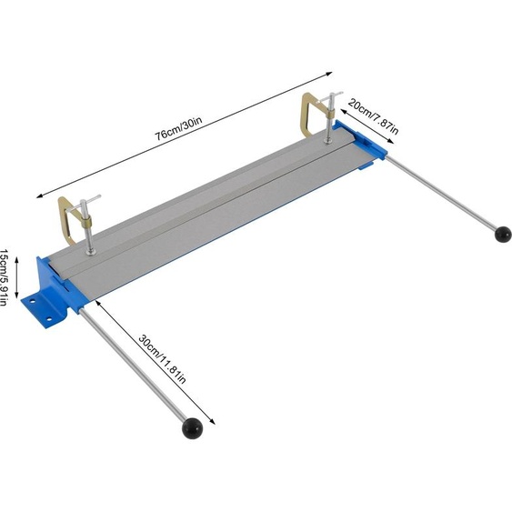 Cintreuse à métaux, longueur de travail 76 cm, capacité de pliage 1,2 mm, lampe bleue