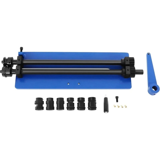 Cintreuse de tubes, Acier de haute qualité, Contient 6 tailles doutils, Lumière bleue, Prise EU