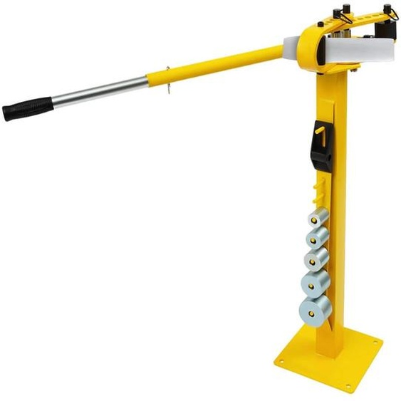 Cintreuse manuelle pour tubes - JZONUY-000500 - Angle de cintrage : 0–200° - Pour tubes ronds, barres carrées et profilés plats - Àmanuelle - Structure robuste en acier