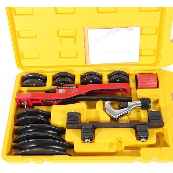 Cintreuse manuelle pour tuyaux métalliques, 6-22 mm (1/4, 5/16, 3/8, 1/2, 5/8, 3/4, 7/8), couleur argent, pour salle de bain, chauffage & climatisation