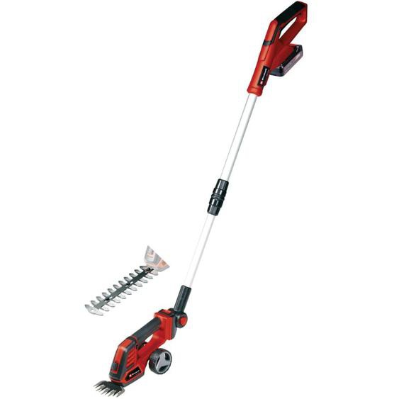 Einhell - Cisaille à gazon, taille-buissons sans fil ge-cg 18/100 Li t Kit Power X-Change (18V, rallonge télescopique, Poignée avec 5 positions)