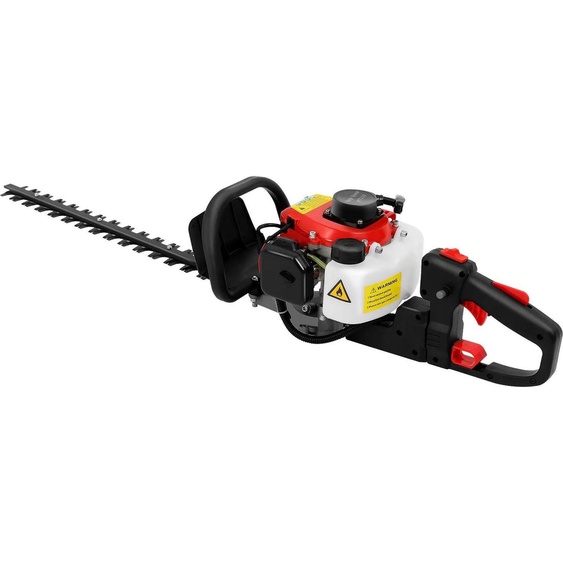 Cisaille à haies - À essence - Double lame - 22,5 cm³ - 2 temps - Refroidissement par air - Max. 9000 tr/min - Noir