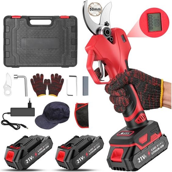 Ciseaux électriques, moteur sans balai, acier au carbone fortement allié, 1000W 50MM