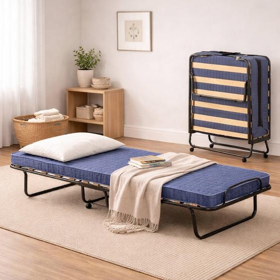 Citrino - Lit Pliable, bleu, Matelas Inclus  Italy