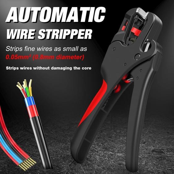 CLAMPLUS Pince coupante de câble multifonctionnelle, plage de dénudeur de fil automatique 0.03-10mm, outil de fil délectricien