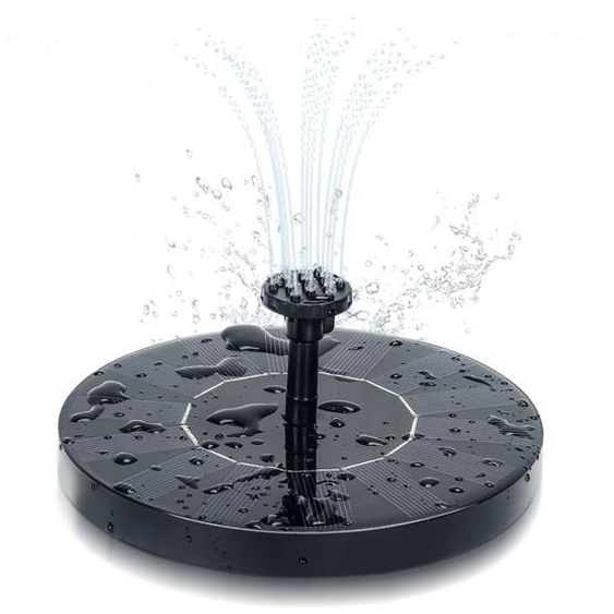 Clanmacy Fontaine Solaire 1.5W fontaine de jardin Flottante pour Jardins Bains doiseaux Etangs FONTAINE DE JARDIN