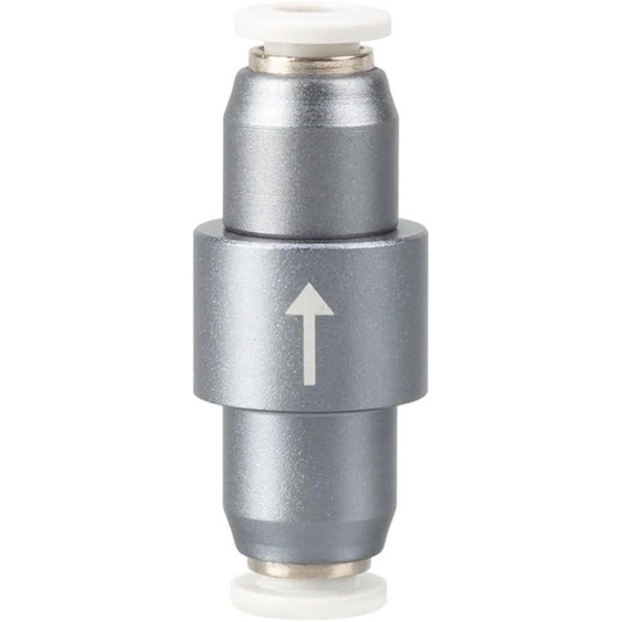 Clapet anti-retour pour aquarium, en alliage daluminium, diamètre extérieur de 6 mm et diamètre intérieur de 4 mm, pour CO2