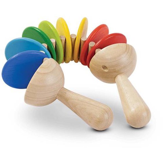Claquettes En Bois Colorées Beige