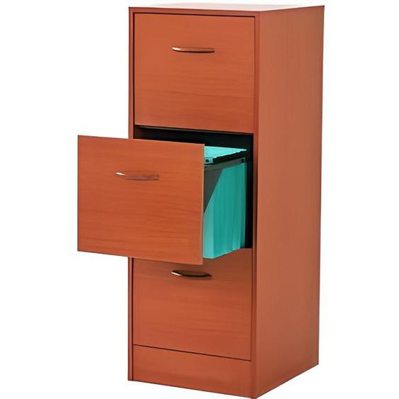 Classeur 3 Tiroirs Pour 75 Dossiers Suspendus 41,4 x 108,4 x 44 cm - Merisier - L 41.4 x l 44 x H 108.4 cm
