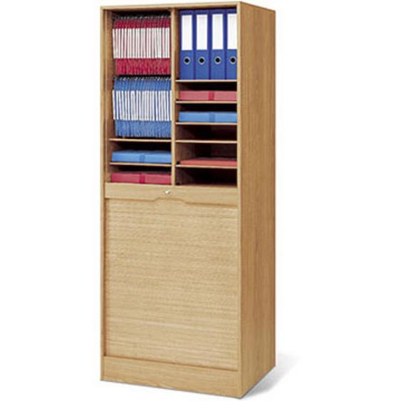 Classeur à rideaux bois - H. 170 x L. 70 cm -  Hêtre