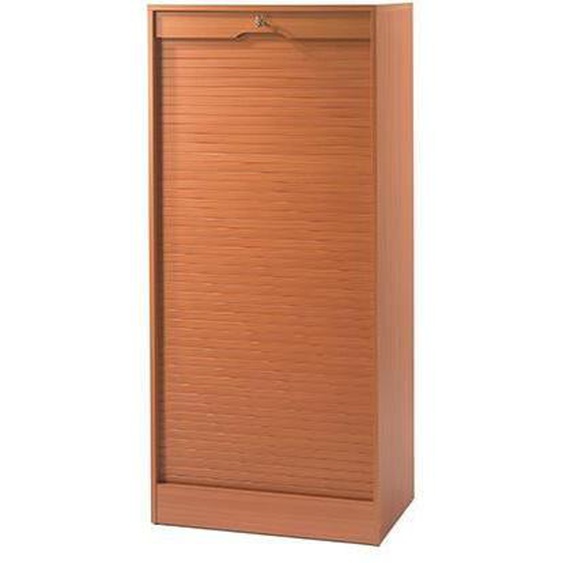 Classeur double hauteur Rido - Merisier - 12 tablettes réglables - Meuble de bureau