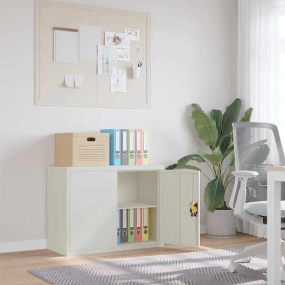 Classeur gris clair 90x40x70 cm acier