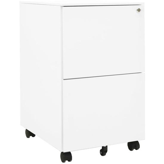 Classeur mobile Blanc 39x45x67 cm Acier