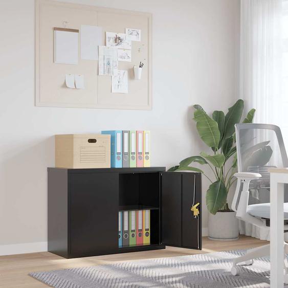 Classeur noir 90x40x70 cm acier