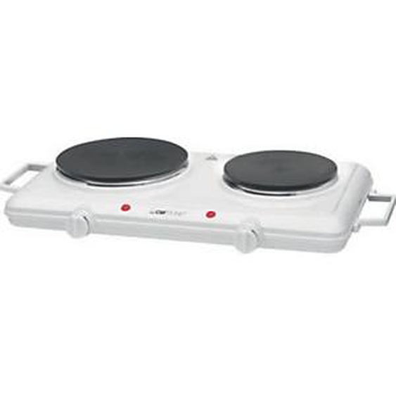CLATRONIC Double plaque de cuisson DKP 3583, blanc