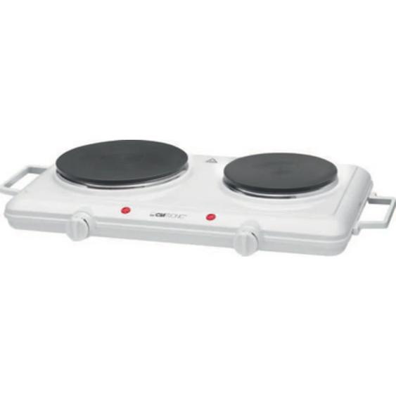 CLATRONIC Double plaque de cuisson DKP 3583, blanc