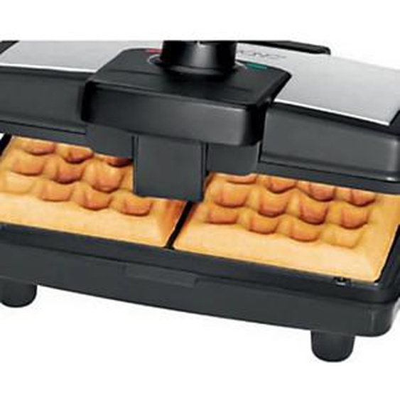 CLATRONIC Gaufrier WA 3606, noir/acier inoxydable