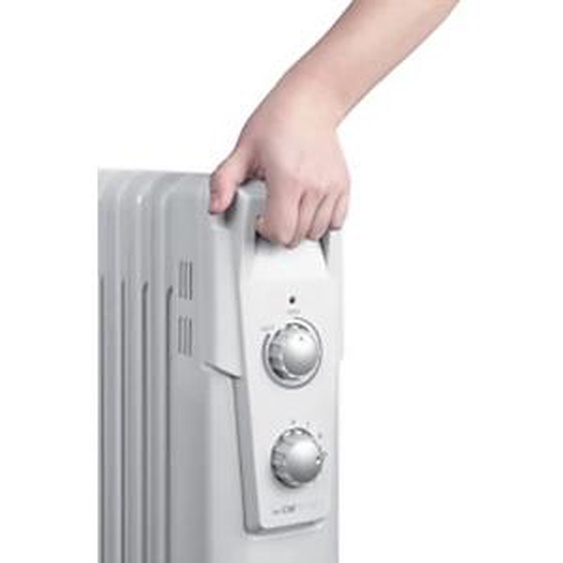 CLATRONIC Radiateur bain dhuile RA 3735, 7 éléments, blanc