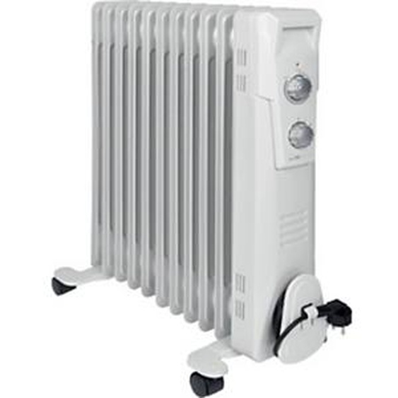 CLATRONIC Radiateur bain dhuile RA 3737, 11 éléments, blanc
