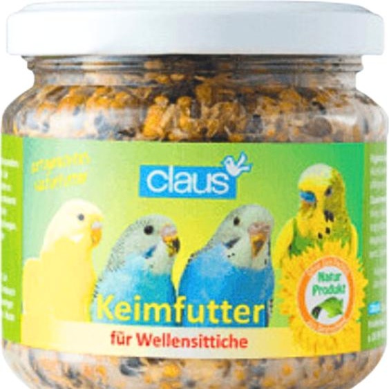 Claus Keimfutter - Germes naturels pour perruches ondulées et autres petits PaPugs 210ml