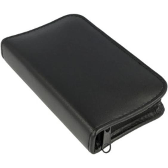 CLAUSS Kit de manucure, étui en cuir, 10 pièces, noir