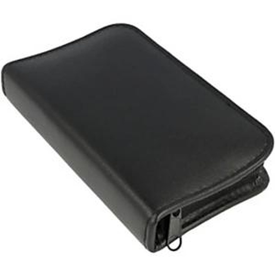 CLAUSS Kit de manucure, étui en cuir, 10 pièces, noir