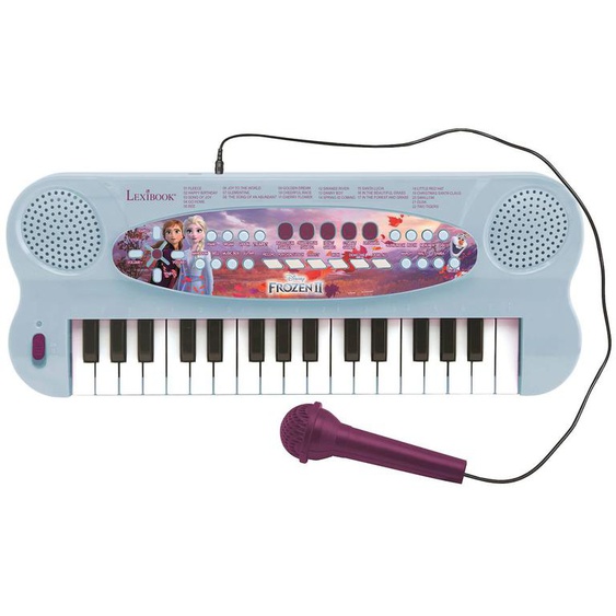Clavier Électronique Musical Avec Micro Reine Des Neiges Bleu