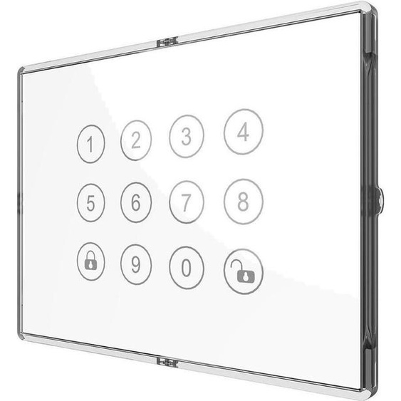 Clavier intelligent Z-Wave avec écran tactile pour la domotique, blanc