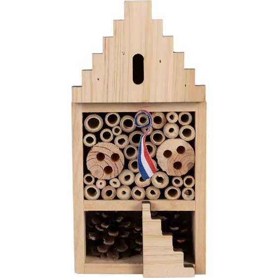 Clayre & Eef 6H2437 Hôtel pour insectes 12x7x25 cm bois style maison de campagne